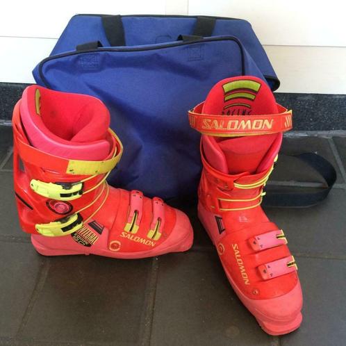 Chaussures de ski rouges Salomon Integral Equipe 9.0 avec sa, Sports & Fitness, Ski & Ski de fond, Utilisé, Chaussures, Salomon