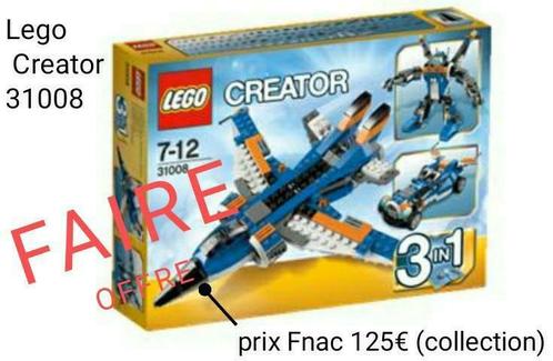 Lego Creator 31008, Héro factory 44010, Legoville 6144, Kinderen en Baby's, Speelgoed | Duplo en Lego, Zo goed als nieuw, Lego