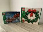 Lego kerstsetjes Arrenslee 40499 en Kerstkrans 40426, Ophalen of Verzenden, Nieuw, Complete set, Lego