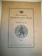 Antiek boek-17e Jaarboek Antwerpens Oudheidkundige Kring, Antiek en Kunst, Antiek | Boeken en Manuscripten, Ophalen of Verzenden