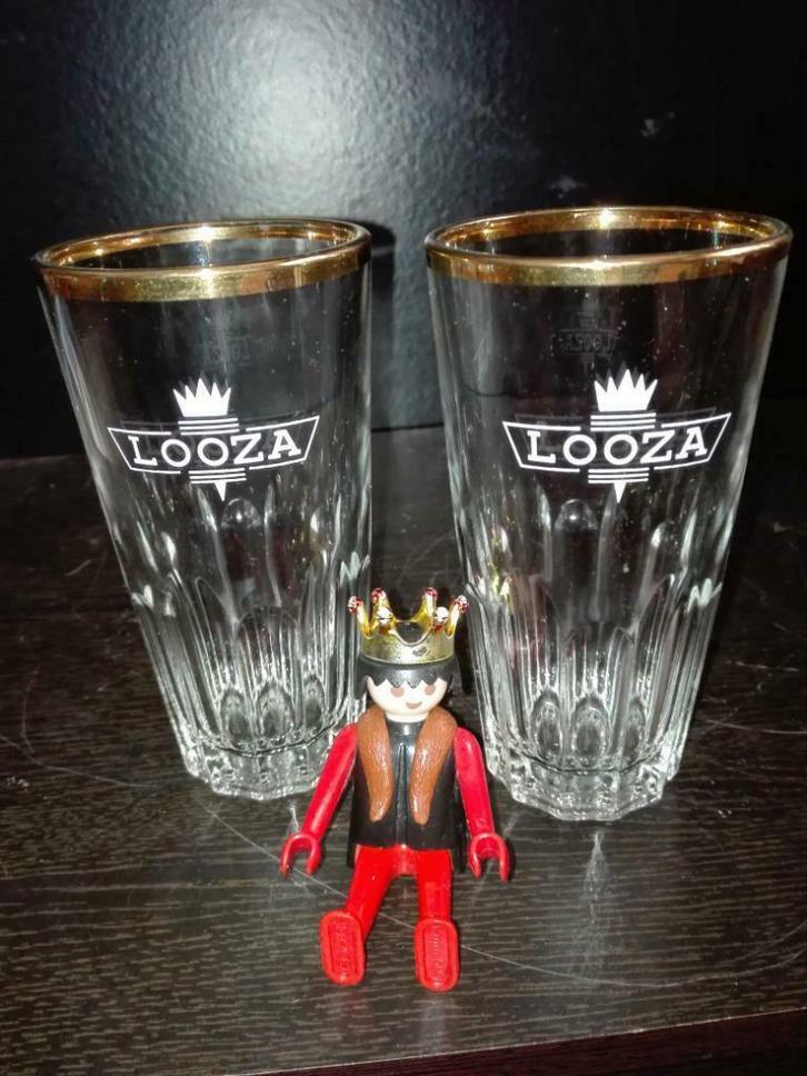 255) glazen looza, Verzamelen, Glas en Drinkglazen, Zo goed als nieuw, Frisdrankglas, Ophalen of Verzenden