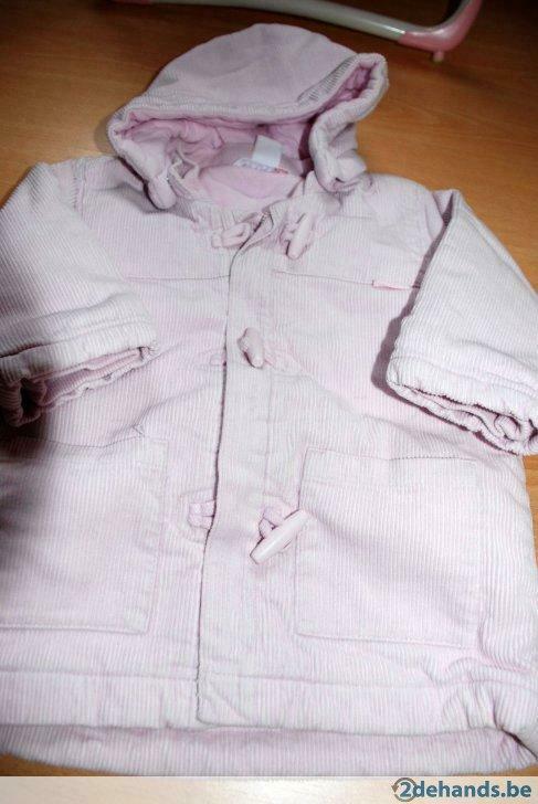 Roze fluwelen jasje H&M maat 12 maanden, Enfants & Bébés, Vêtements de bébé | Taille 80, Comme neuf, Fille, Manteau, Enlèvement ou Envoi