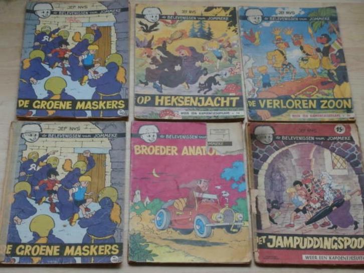 De belevenissen van Jommeke(6st.vintage), Boeken, Stripverhalen, Gelezen, Meerdere stripboeken, Ophalen of Verzenden