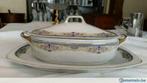 Soupière en porcelaine polychrome, Antiek en Kunst, Ophalen