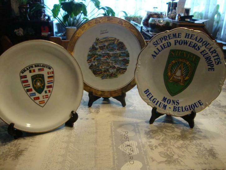 Sierborden Shape Belgium & Sauerland Bergrade Lüdenscheid, Antiek en Kunst, Antiek | Keramiek en Aardewerk, Ophalen of Verzenden