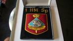Ecusson brodé 1 HM Sp militaire, Ophalen of Verzenden, Overige soorten, Embleem of Badge