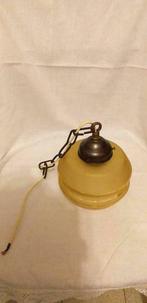 Vintage getinte bollamp, Antiek en Kunst, Ophalen