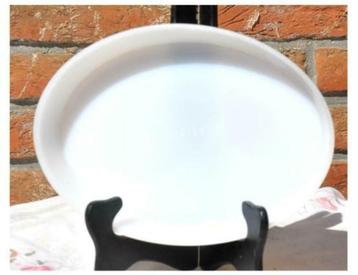 §plat oval arcopal blanc, Uni, Enlèvement ou Envoi, Verre, Utilisé