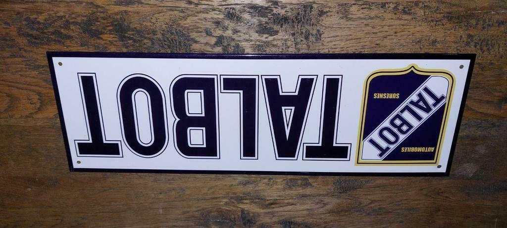 Panneau d'affichage Talbot, Collections, Rétro, Maison et Meubles, Envoi