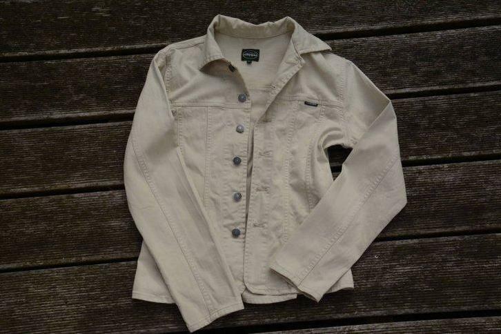 Le Chameau korte jas beige greige camel L ZG staat, Kleding | Dames, Jassen | Winter, Gedragen, Maat 42/44 (L), Beige, Verzenden