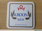 1 bierviltje kroon bier, Verzamelen, Biermerken, Ophalen of Verzenden, Gebruikt