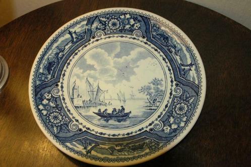 MOOI VINTAGE BORD - GEBR. "BOCH" FR. - DELFT - (25 cm), Antiek en Kunst, Antiek | Keramiek en Aardewerk, Ophalen of Verzenden