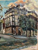 PARIS- immeuble parisien typique ( Neuilly-sur-Seine ), Antiquités & Art, Art | Peinture | Abstraite