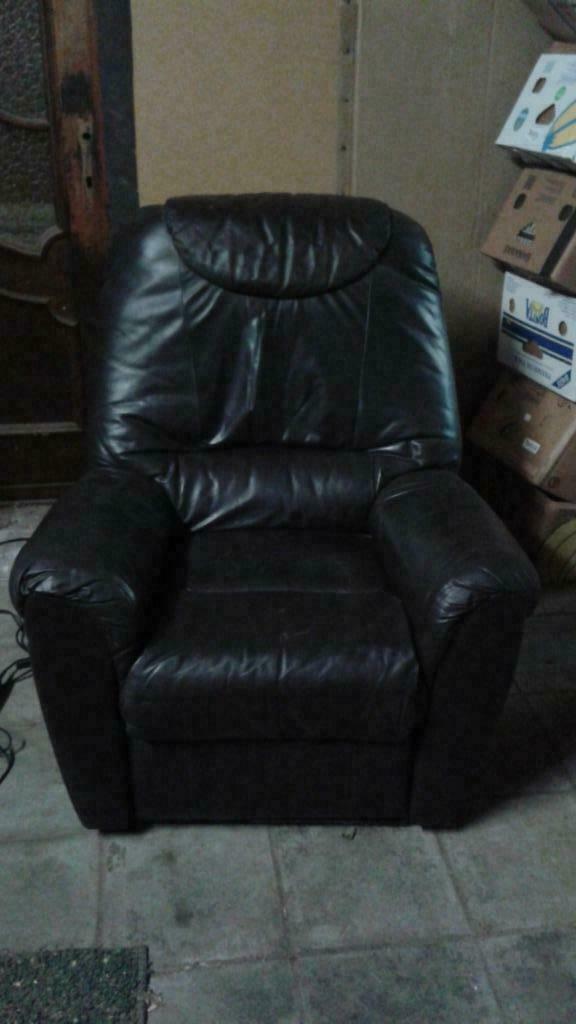 relax zetel, Ophalen, Eenpersoons, 100 tot 125 cm, Leer