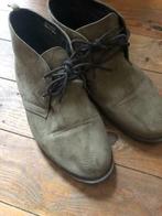 Kaki veterschoenen enkellaarsjes, Overige kleuren, Lage of Enkellaarzen, Ophalen of Verzenden, Gedragen
