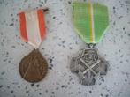 medailles 2 stuks, Postzegels en Munten, Penningen en Medailles, Overige materialen, Ophalen of Verzenden