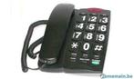 Téléphone Senior mains-libres, grandes touches, Télécoms, Envoi, Neuf