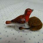 Pare gouttes oiseau rouge porcelain druppelstop drip catcher, Antiquités & Art, Curiosités & Brocante, Envoi