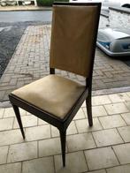 5 vintage eetkamerstoelen, Metaal, Bruin, Bois, Zo goed als nieuw