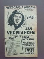 Jan Verbraeken . Liedjes Metropolis amusements ensemble 1950, Ophalen of Verzenden