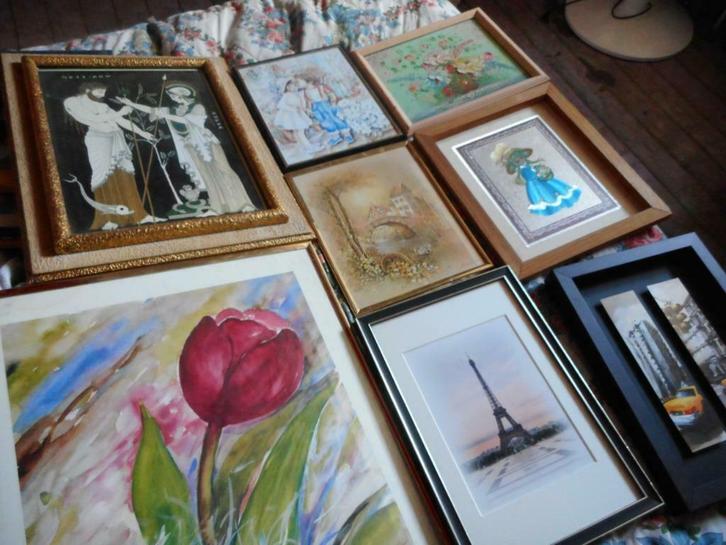 cadres divers, Maison & Meubles, Accessoires pour la Maison | Cadres, Utilisé, Moins de 50 cm, Moins de 50 cm, Bois, Enlèvement ou Envoi