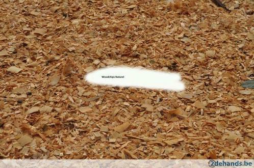 Houtsnippers, woodchips natuurkleur., Tuin en Terras, Aarde en Mest, Boomschors, Ophalen