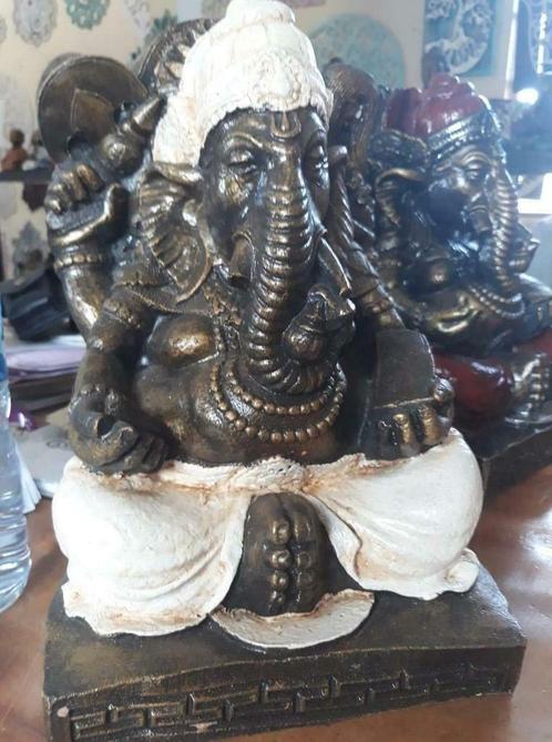 Ganesh trône résine 30 cm, Maison & Meubles, Accessoires pour la Maison | Statues de Bouddha, Neuf, Enlèvement ou Envoi