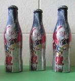 Coca-Cola Light "Kerst"  3 flesjes 0,25cl - metaal, Verzamelen, Gebruikt, Ophalen of Verzenden, Gebruiksvoorwerp