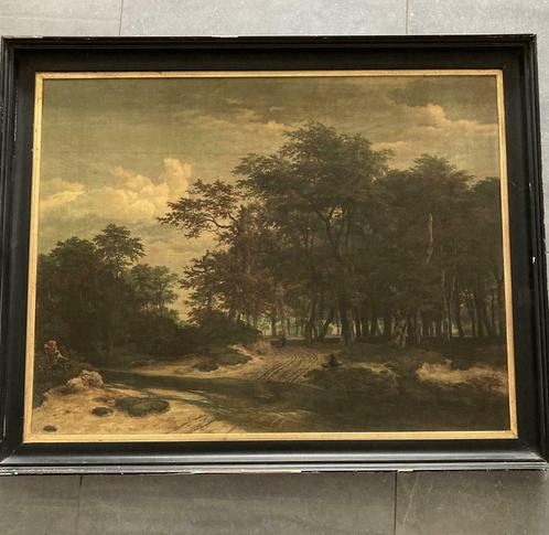 (Reproductie) Jacob van Ruisdael, het grote woud, Antiek en Kunst, Kunst | Schilderijen | Klassiek, Ophalen