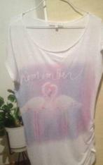 Designer t shirt Sandro Paris, Kleding | Dames, Ophalen, Zo goed als nieuw, Maat 38/40 (M), Wit
