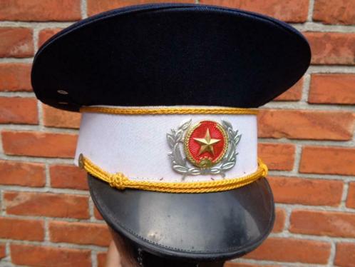 Vietnam kepie blauw , communistische periode, Verzamelen, Militaria | Algemeen, Luchtmacht, Helm of Baret, Ophalen of Verzenden