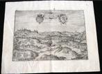 K12 Gravure Zicht op Limbourg 1574? België, Antiquités & Art, Enlèvement ou Envoi