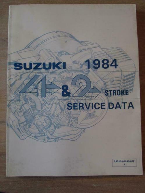 Suzuki handboek Service Data 2 en 4 takt, Motos, Modes d'emploi & Notices d'utilisation, Suzuki, Enlèvement ou Envoi