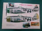 Republic P-47D Thunderbolt - poster publicité - 1974, Collections, Posters & Affiches, Publicité, Utilisé, Enlèvement ou Envoi