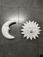 Wanddecoratie zon en maan, Ophalen of Verzenden, Zo goed als nieuw