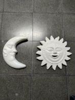 Wanddecoratie zon en maan