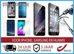 iPhone Xiaomi Samsung Gehard Glas Folie Screen Protector A+, Nieuw, Frontje of Cover, Ophalen of Verzenden