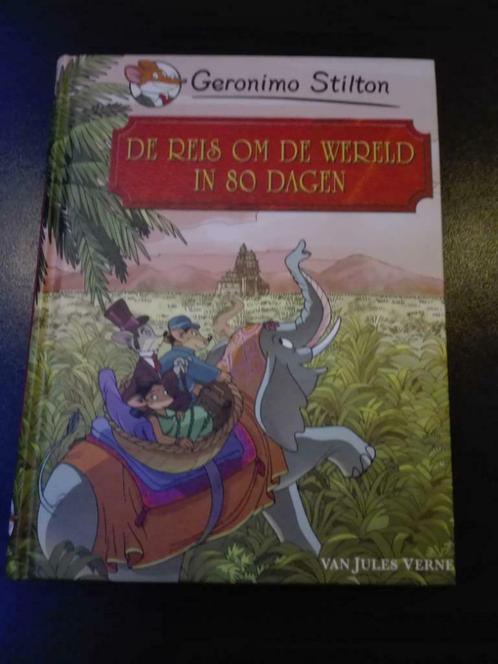 Geronimo Stilton - Reis om de wereld in 80 dagen, Livres, Livres pour enfants | Jeunesse | Moins de 10 ans, Comme neuf, Fiction général