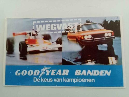 Vintage Sticker - Goodyear Banden - Wegvast - Mooie staat, Verzamelen, Stickers, Zo goed als nieuw, Auto of Motor, Ophalen of Verzenden