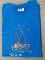 Leuke fel blauwe T-shirt voor 8- jarige, Ophalen, Zo goed als nieuw
