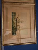 2 kadertjes schepen, Antiek en Kunst, Kunst | Schilderijen | Klassiek, Ophalen of Verzenden