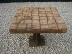 tafel, Tuin en Terras, Ophalen, Zo goed als nieuw, Vierkant, Hout