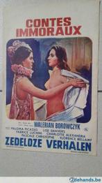 cinema affiche " zedeloze verhalen " met Paloma Picasso, Verzamelen, Verzenden, Gebruikt, Film en Tv