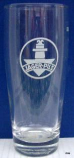 Bier brouwerij glas Jager pils  Roelants Schaarbeek Brussel, Verzamelen, Ophalen of Verzenden, Zo goed als nieuw, Bierglas