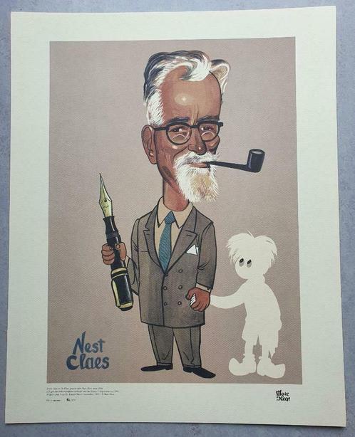 Ernest Claes et De Witte, gouache de Marc Sleen, Antiquités & Art, Art | Dessins & Photographie, Enlèvement ou Envoi