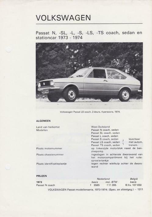 VW Passat 1973-1975 OLYSLAGERS, Autos : Divers, Modes d'emploi & Notices d'utilisation, Enlèvement ou Envoi