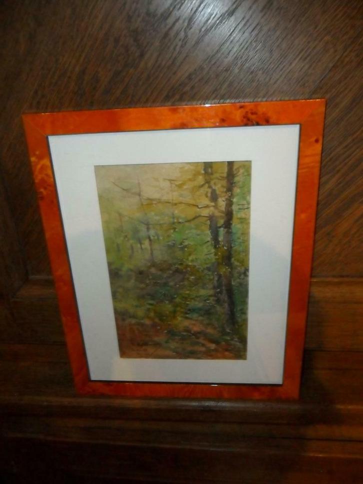 Aquarel door V Uytterschaut (Bruxelles 1847-Boulogne sur mer, Antiek en Kunst, Kunst | Schilderijen | Klassiek, Ophalen of Verzenden