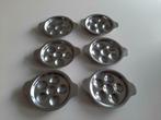 ESCARGOTBORDJES  INOX, Huis en Inrichting, Overige materialen, Ophalen of Verzenden, Effen, Schaal of Schalen