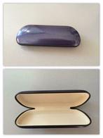 blauw metallic brillendoos, Handtassen en Accessoires, Zonnebrillen en Brillen | Dames, Ophalen of Verzenden, Zo goed als nieuw