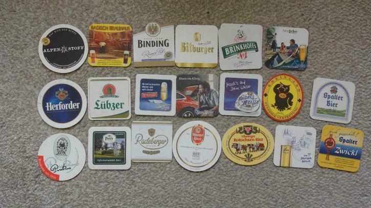 enkele mooie bierviltjes uit Duitsland - verrassing, Verzamelen, Biermerken, Gebruikt, Viltje(s), Ophalen of Verzenden
